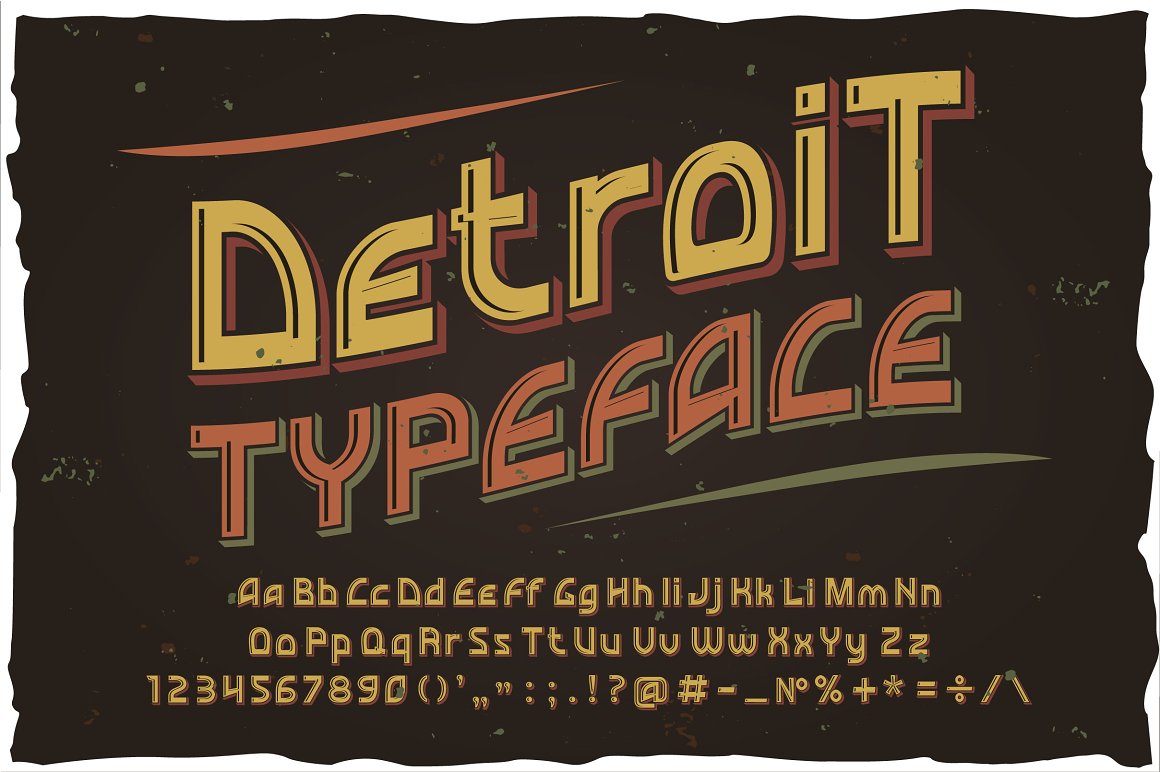 Detroit Font preview